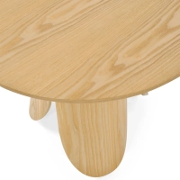 Pluto Scandinavian Ash Wood Coffee Side Table