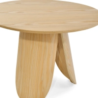 Pluto Scandinavian Ash Wood Coffee Side Table
