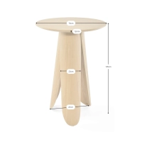 Pluto – skandinaviskt bord med runda ben