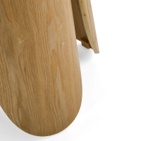 Table de salle à manger ronde de style scandinave en bois de frêne