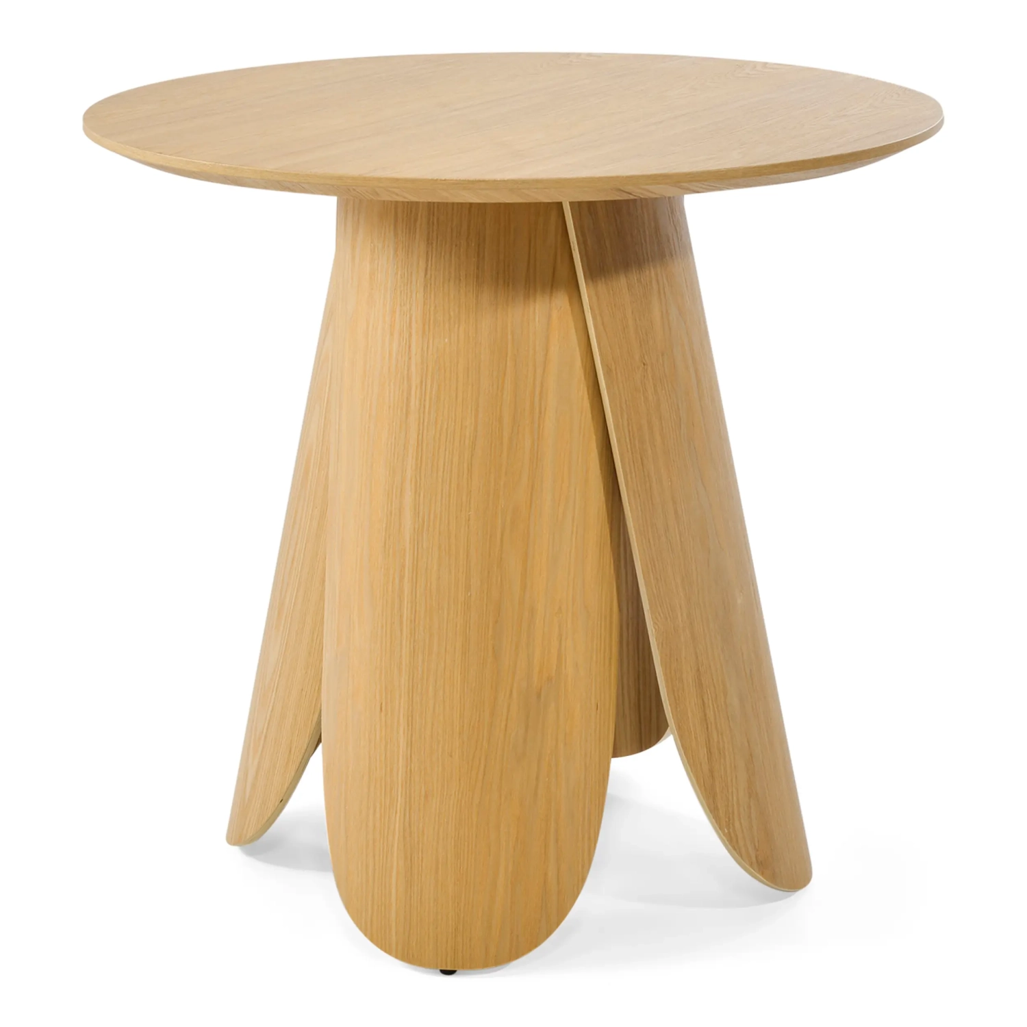 Scandinavische ronde eettafel van essenhout