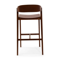 Soho Skandinávská barová židle 76 cm | Dubové nebo ořechové dřevo
