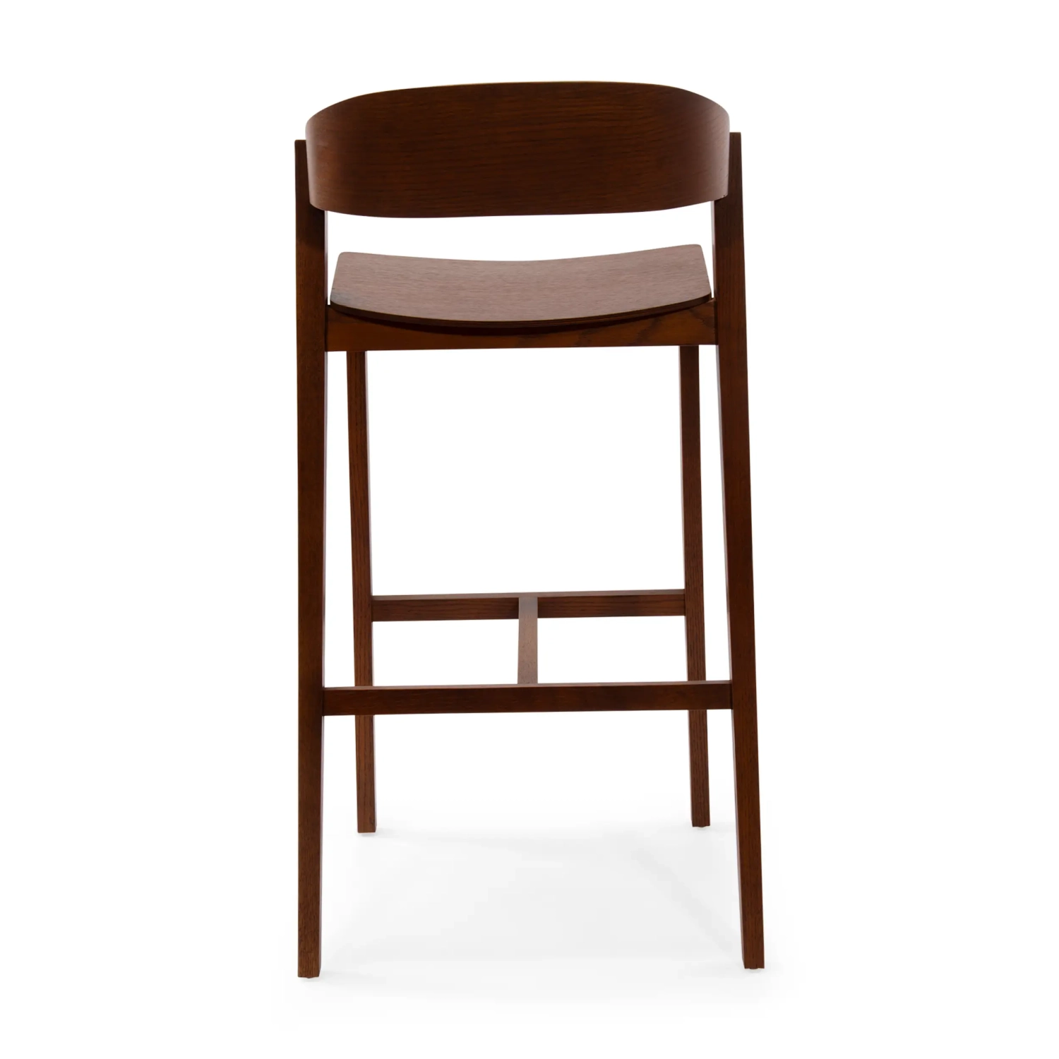 Soho Tabouret de bar scandinave 76 cm | Bois de chêne ou de noyer