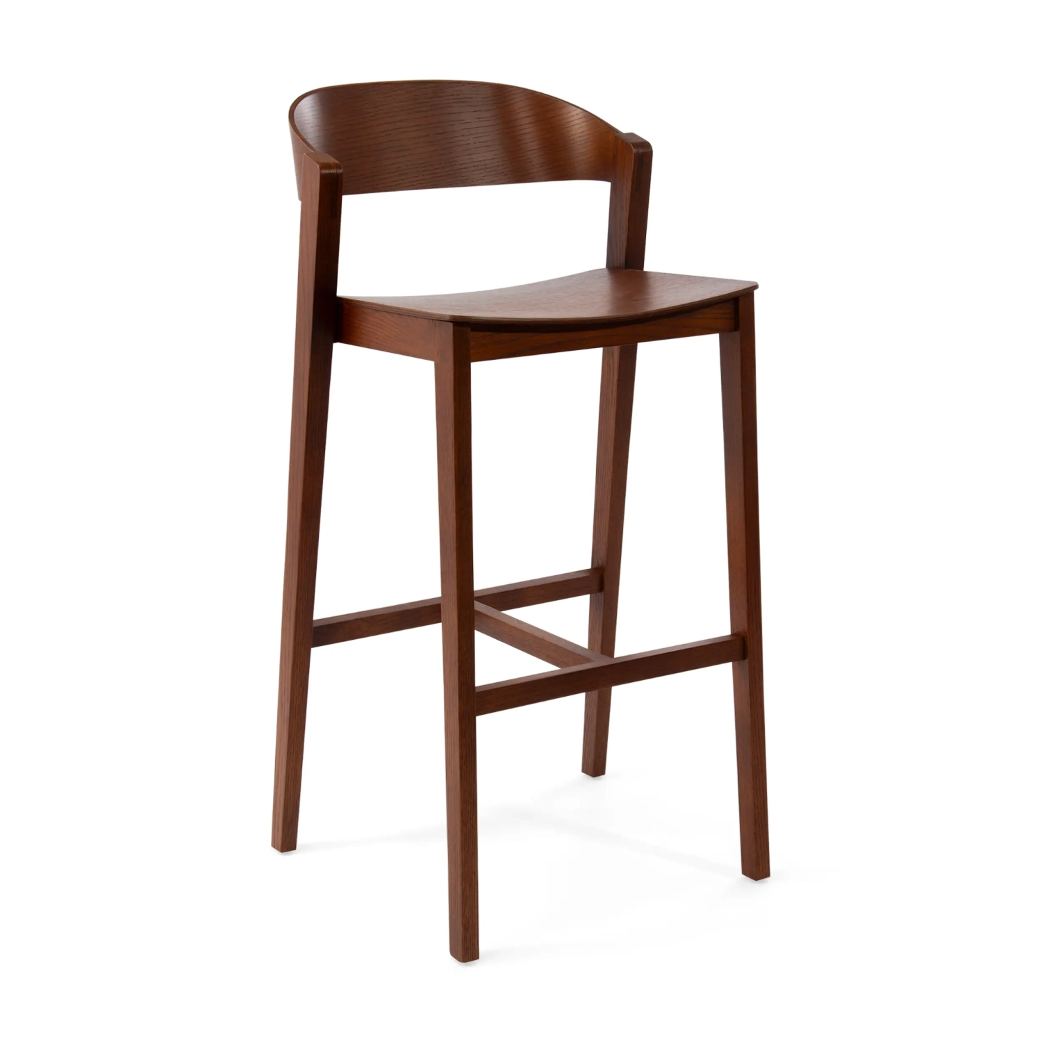 Soho Sgabello da bar in stile scandinavo 76 cm | Legno di rovere o noce
