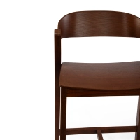 Soho Sgabello da bar in stile scandinavo 76 cm | Legno di rovere o noce