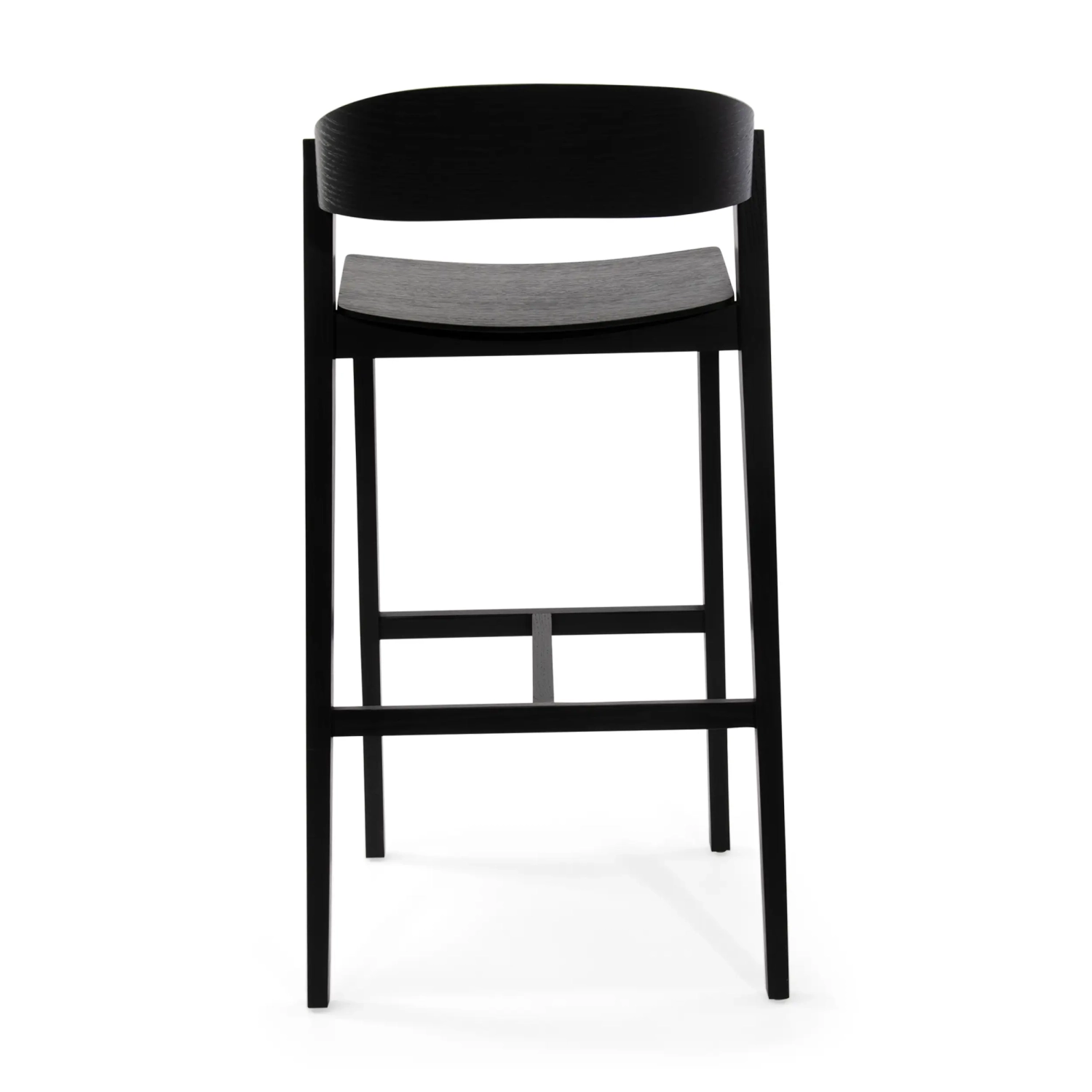 Soho Taburete de bar escandinavo de 76 cm | Madera de roble o nogal