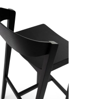 Soho Scandinavische barkruk 76 cm | Eiken of walnoothout