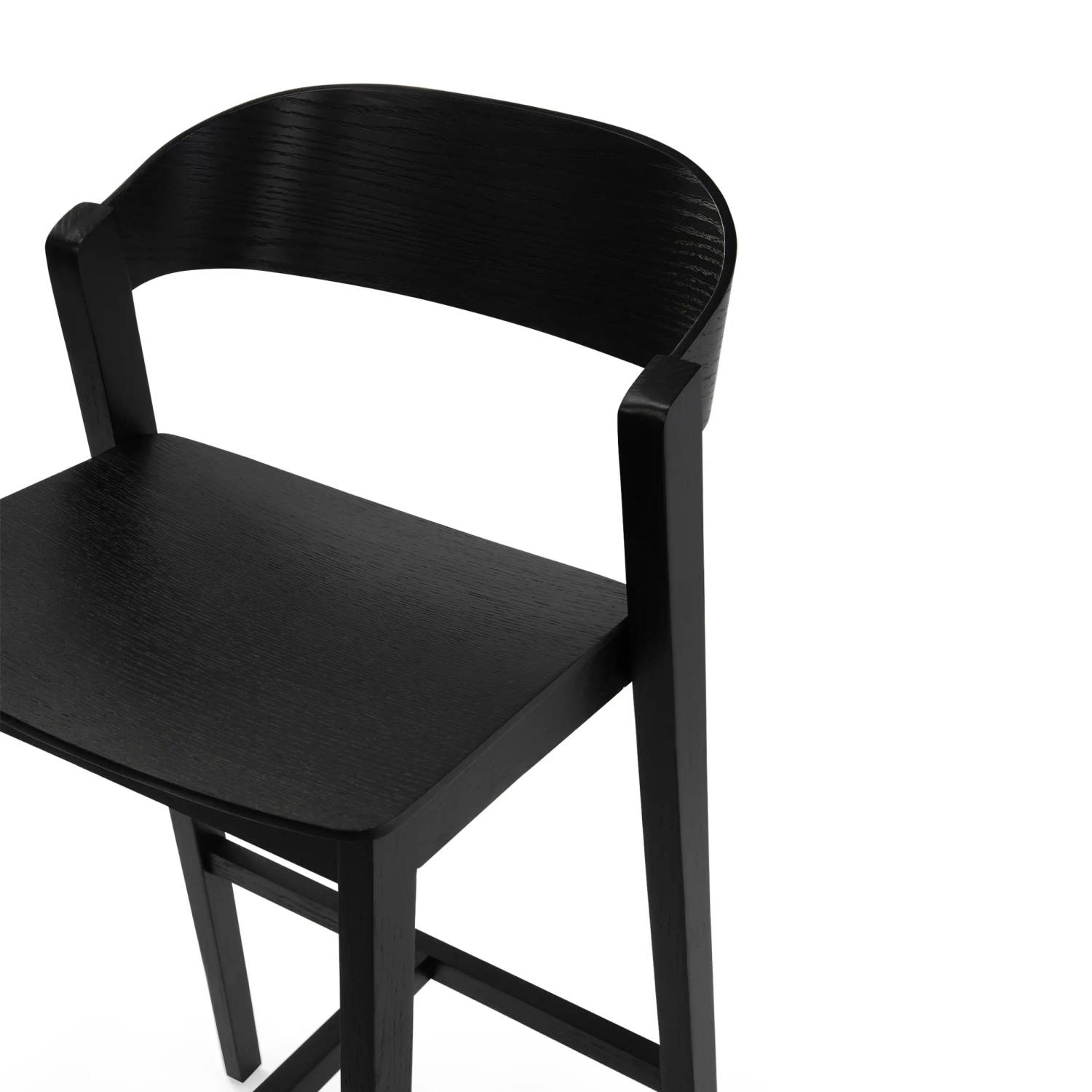 Soho Skandinaavinen baarituoli 76 cm | Tammi- tai pähkinäpuuta