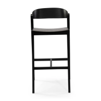 Soho Taburete de bar escandinavo de 76 cm | Madera de roble o nogal