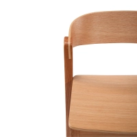 Soho Taburete de bar escandinavo de 76 cm | Madera de roble o nogal
