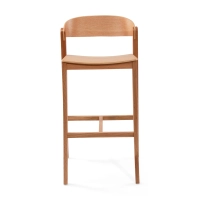 Soho Scandinavische barkruk 76 cm | Eiken of walnoothout