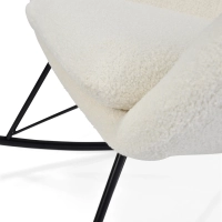 Nest Bouclé Rocking Armchair | Modern Designer Rocking Chair