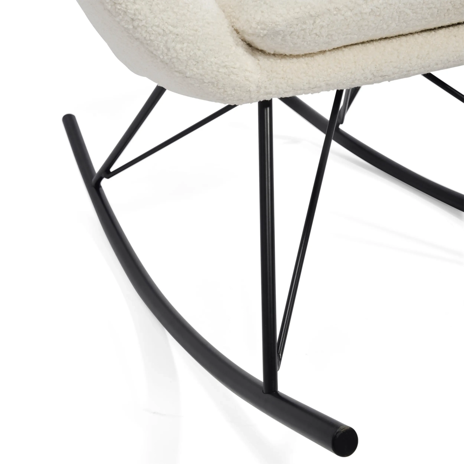 Nest Bouclé Rocking Armchair | Modern Designer Rocking Chair