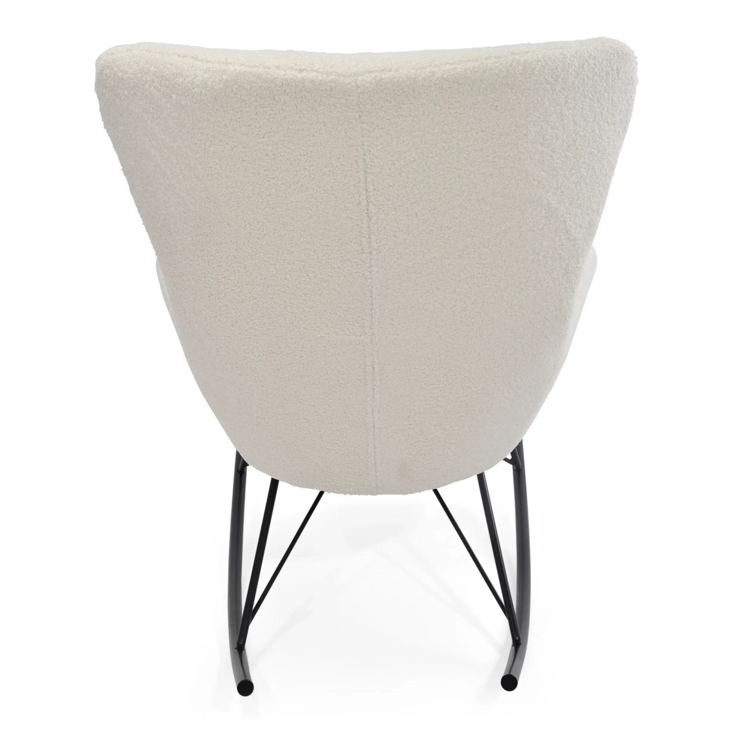 Sillón mecedora Nest Bouclé | Sillón mecedora de diseño moderno