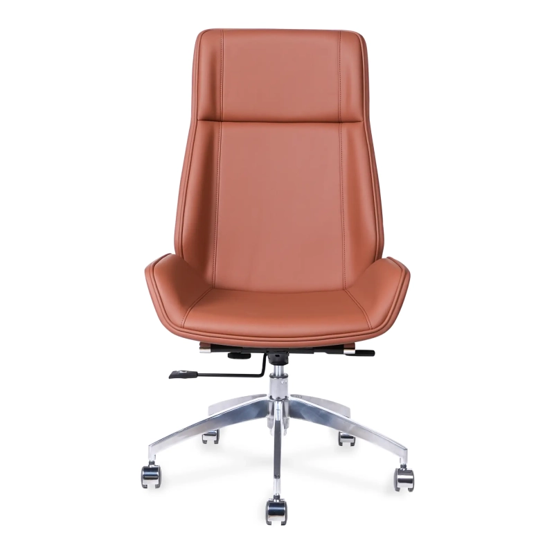 Nordic Colors High-Back Office Chair | Faux Leather & Chrome Base