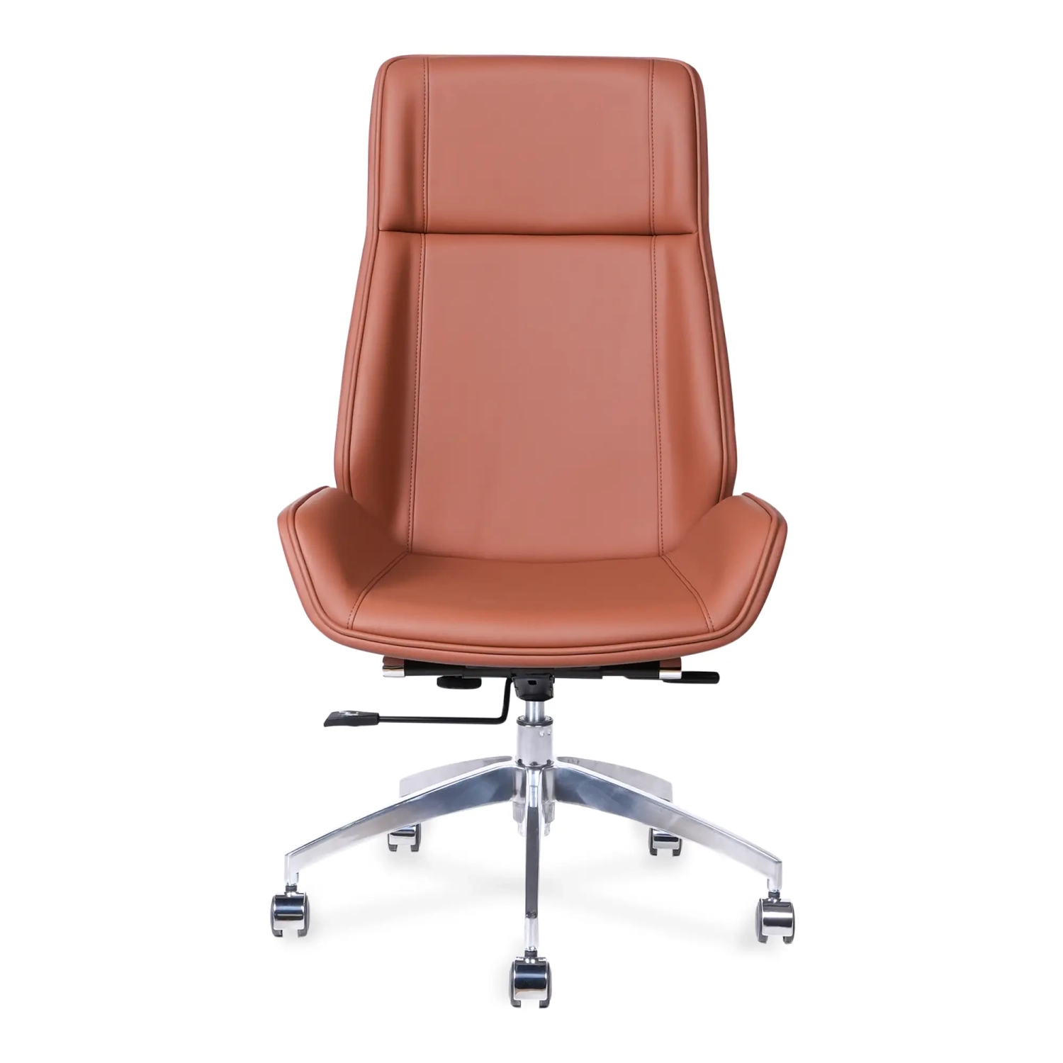Nordic Fauteuil de bureau à dossier haut Colors | Simili cuir et piètement chromé