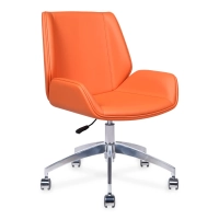 Nordic Colors Office Chair | Faux Leather & Chrome Base
