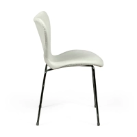 Sedia da pranzo Seven in ecopelle vintage | Design industriale moderno