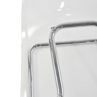 Silla de diseño «Dresden» transparente | Policarbonato y acero cromado