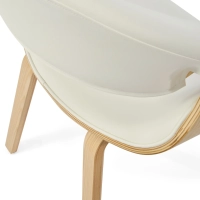 Burrow Silla de comedor Z de madera de arce | Diseño tapizado Nordic