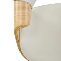 Burrow Silla de comedor Z de madera de arce | Diseño tapizado Nordic