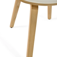 Burrow Jídelní židle Z z javorového dřeva | Čalouněný design „ Nordic “