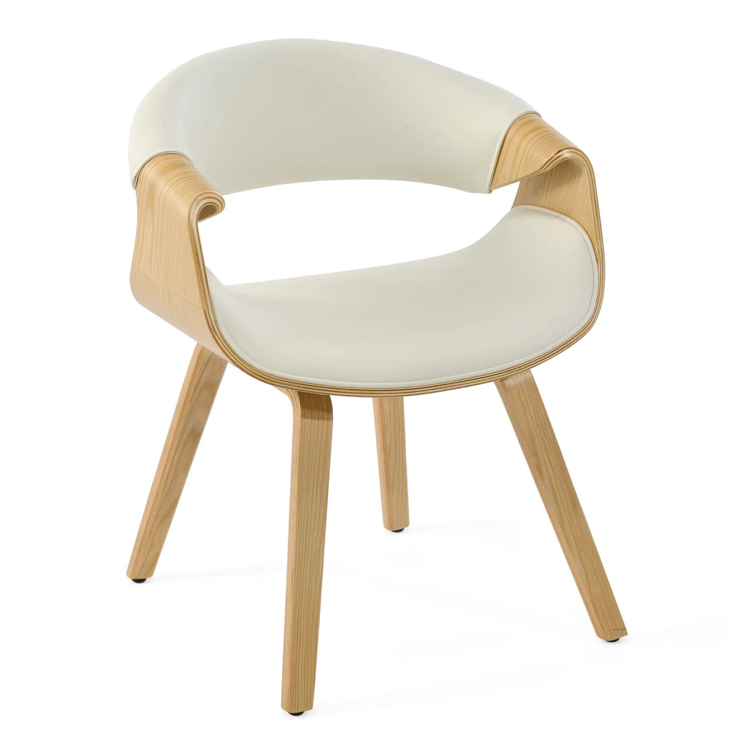 Burrow Z Maple Wood Dining Chair | Nordic Upholstered Design