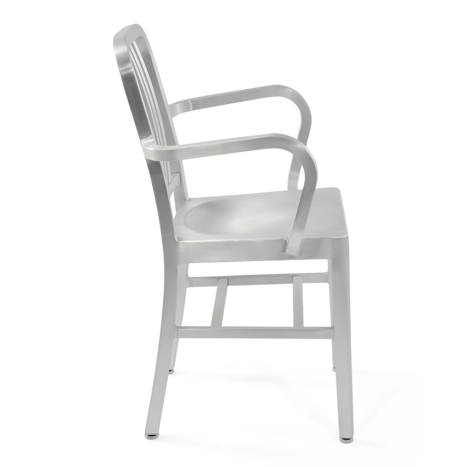 Industrial Aluminium Chair with Armrests