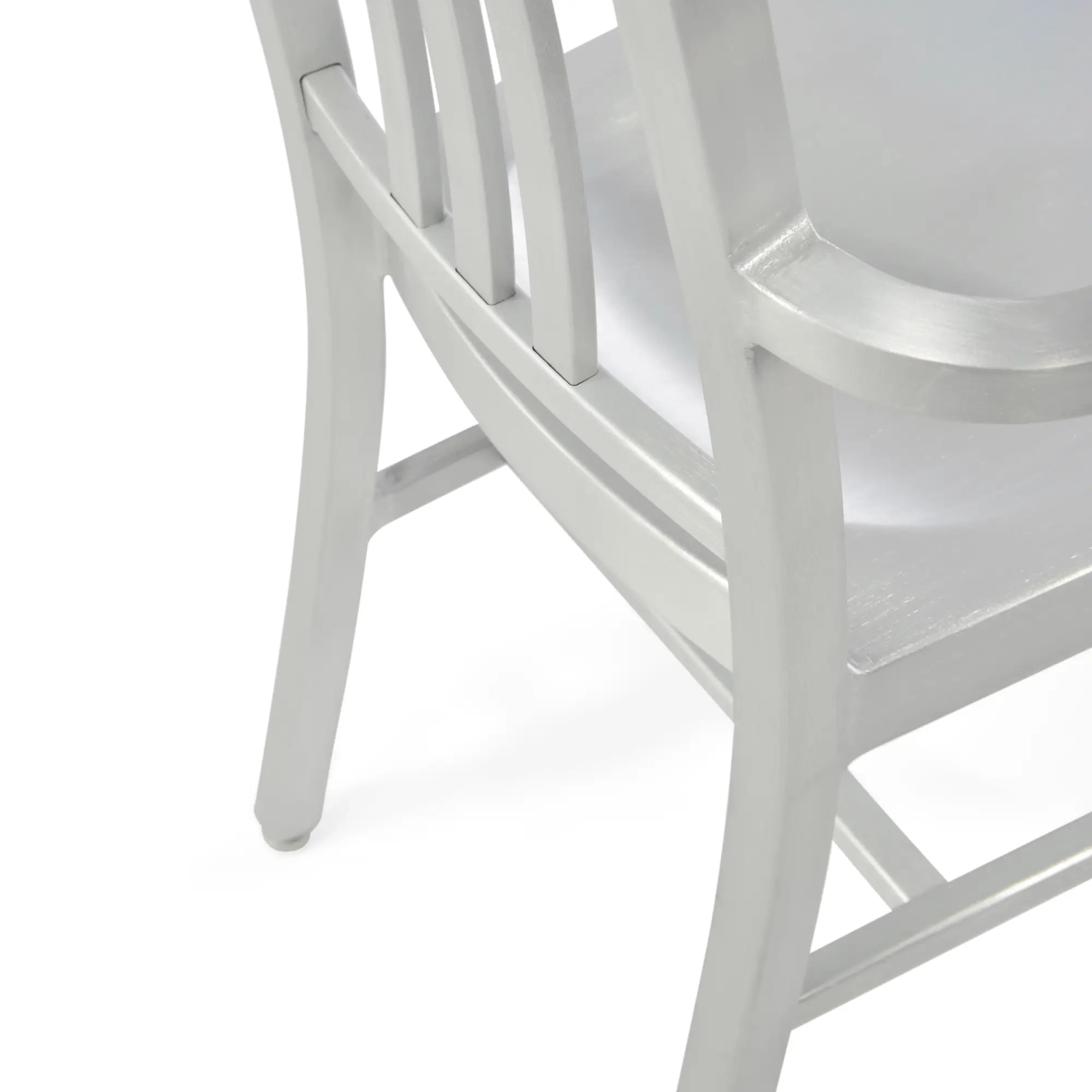 Industrial Aluminium Chair with Armrests