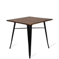 Mesa industrial Bistro Dark Legs Black