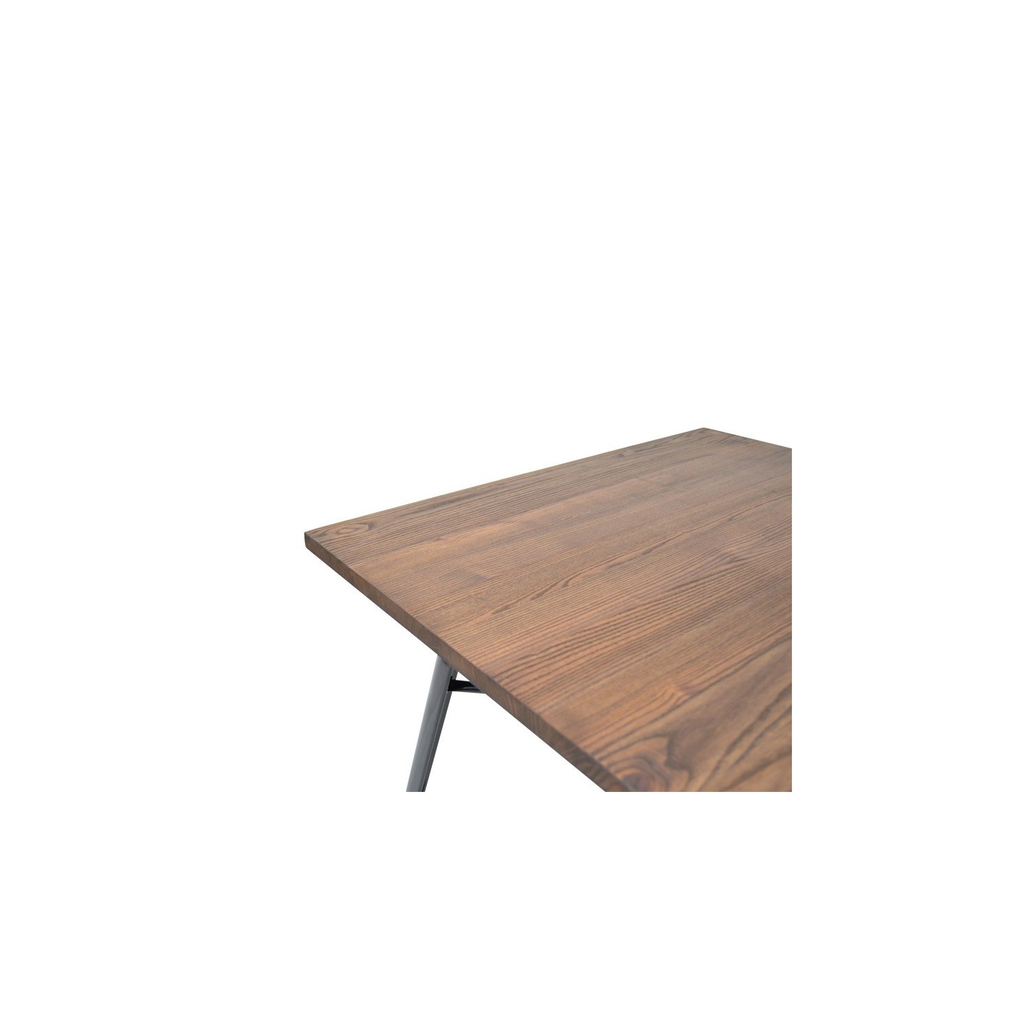 Mesa industrial Bistro Dark Legs Black