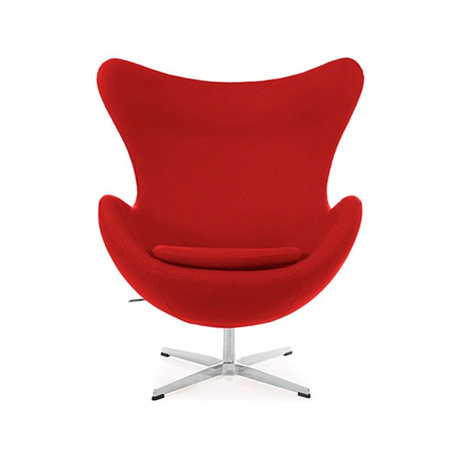 Replika židle na vejce s podnožkou od designéra Arne Jacobsen