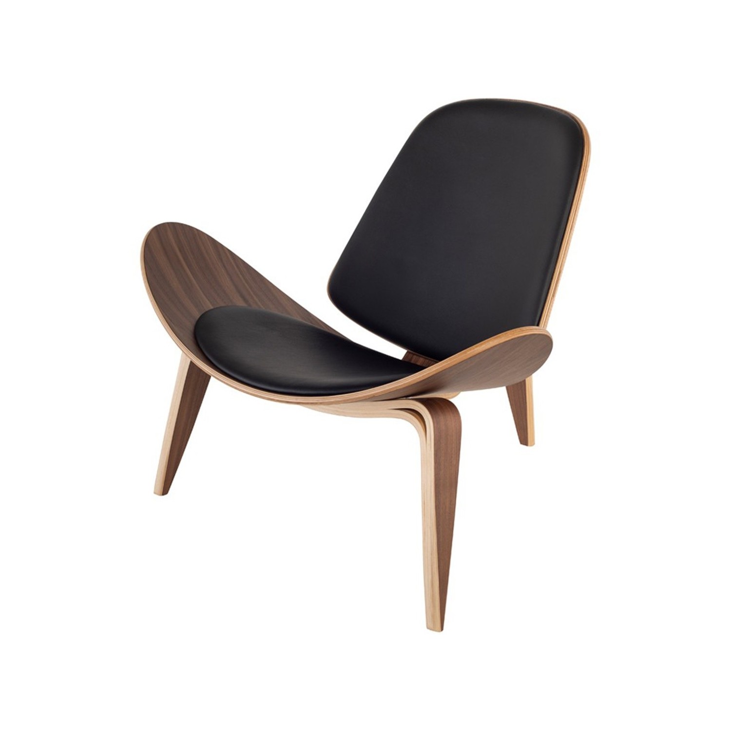 Shell Ch07 chair replica in walnut wood