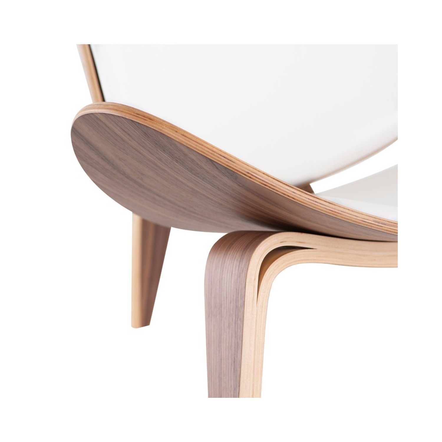 Shell Ch07 chair replica in walnut wood