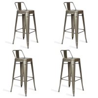 Pack 4 Taborety przemysłowe Bistro LB