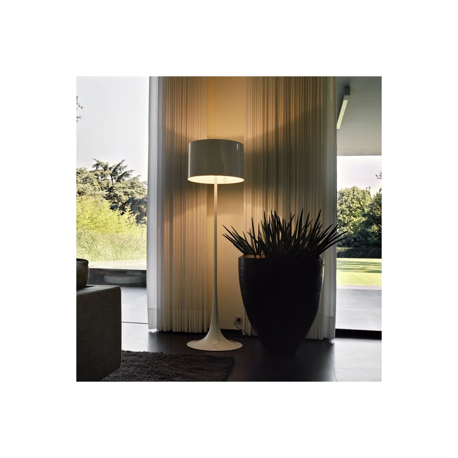 Replica of the Spun Light Floor lamp by the english designer Sebastian Wrong