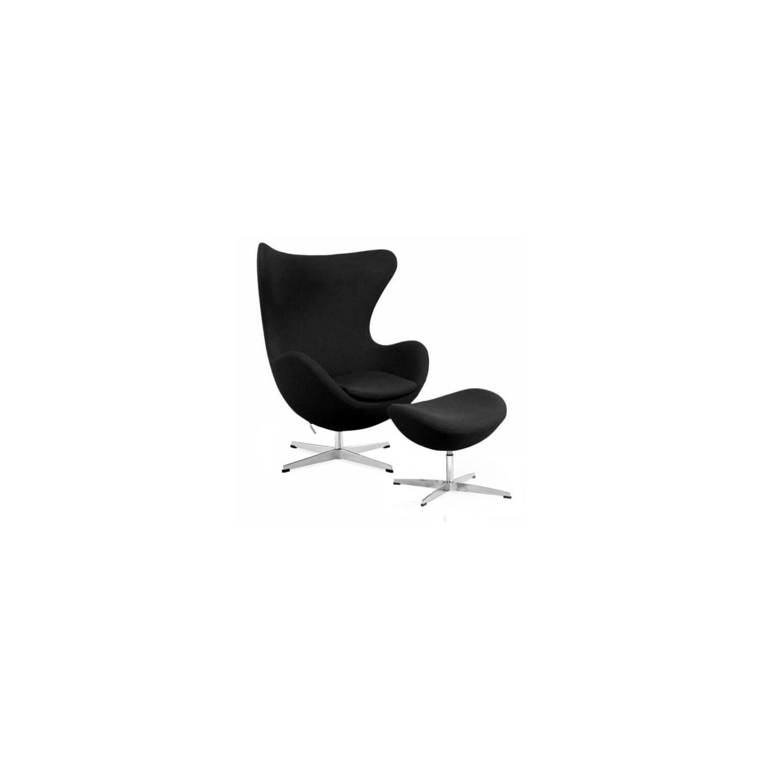 Arne Jacobsen Replica Egg -tuoli ja jalkatuki