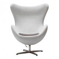 Replica Egg Chair con poggiapiedi del designer Arne Jacobsen