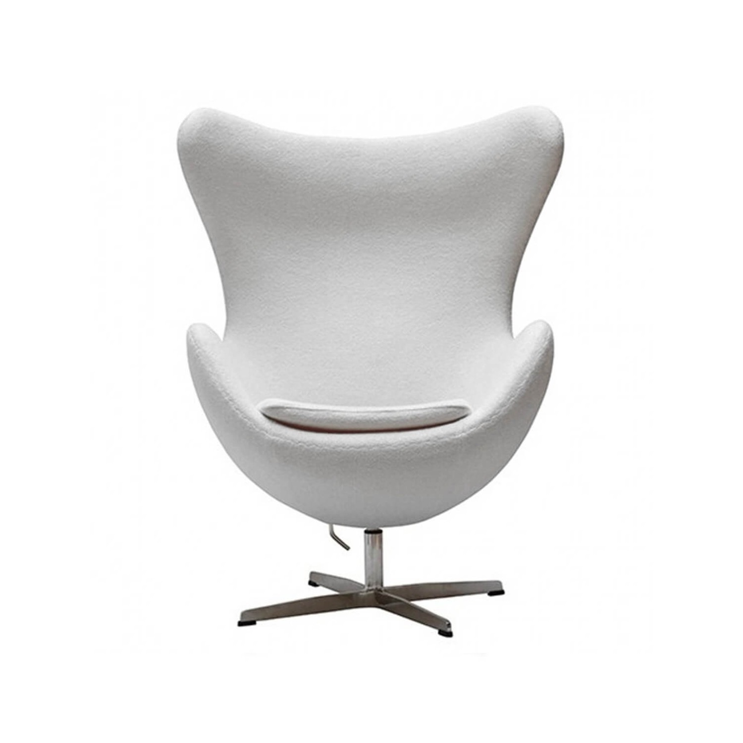 Replika äggstol med fotstöd av designern Arne Jacobsen