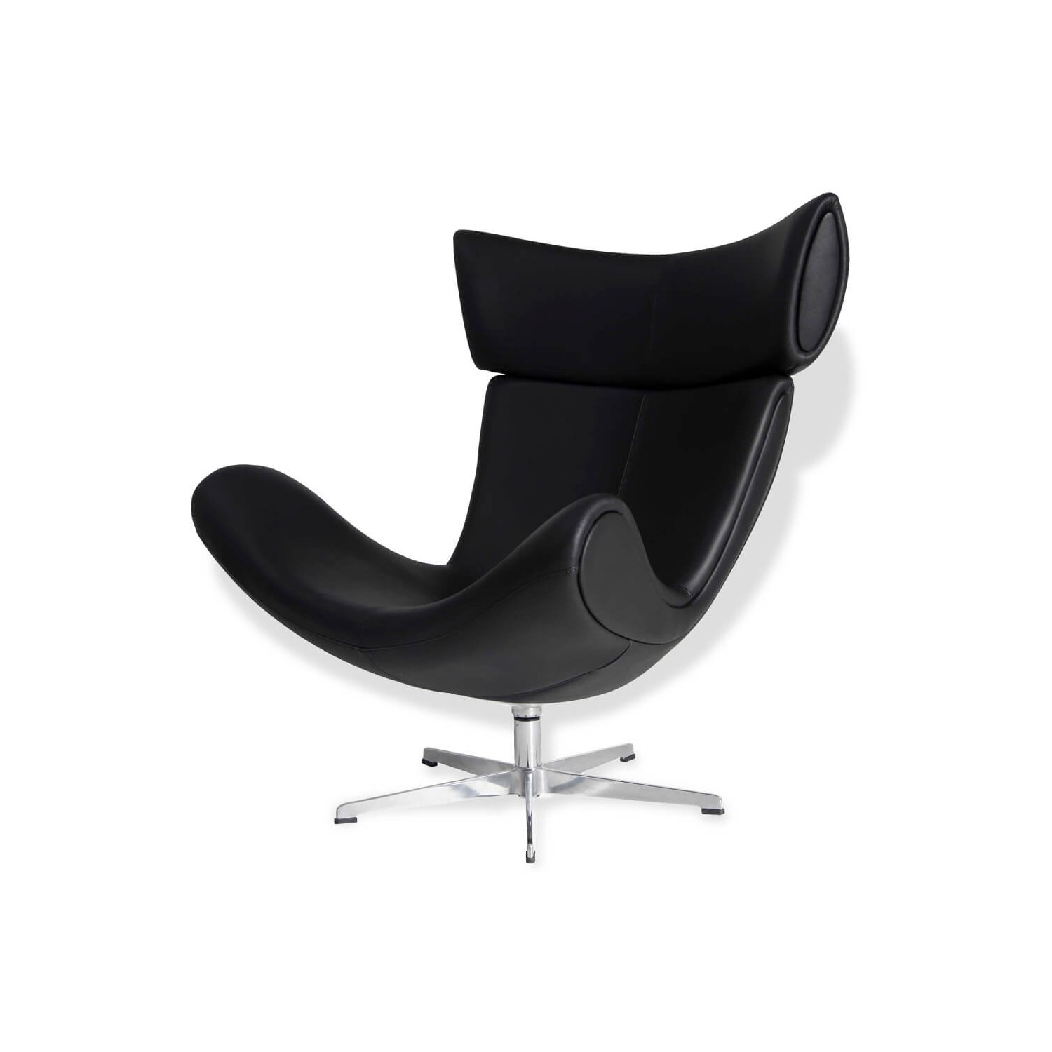 Sillón de diseño Emola en Piel Italiana