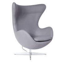 Egg Chair replica in cashmere del designer Arne Jacobsen