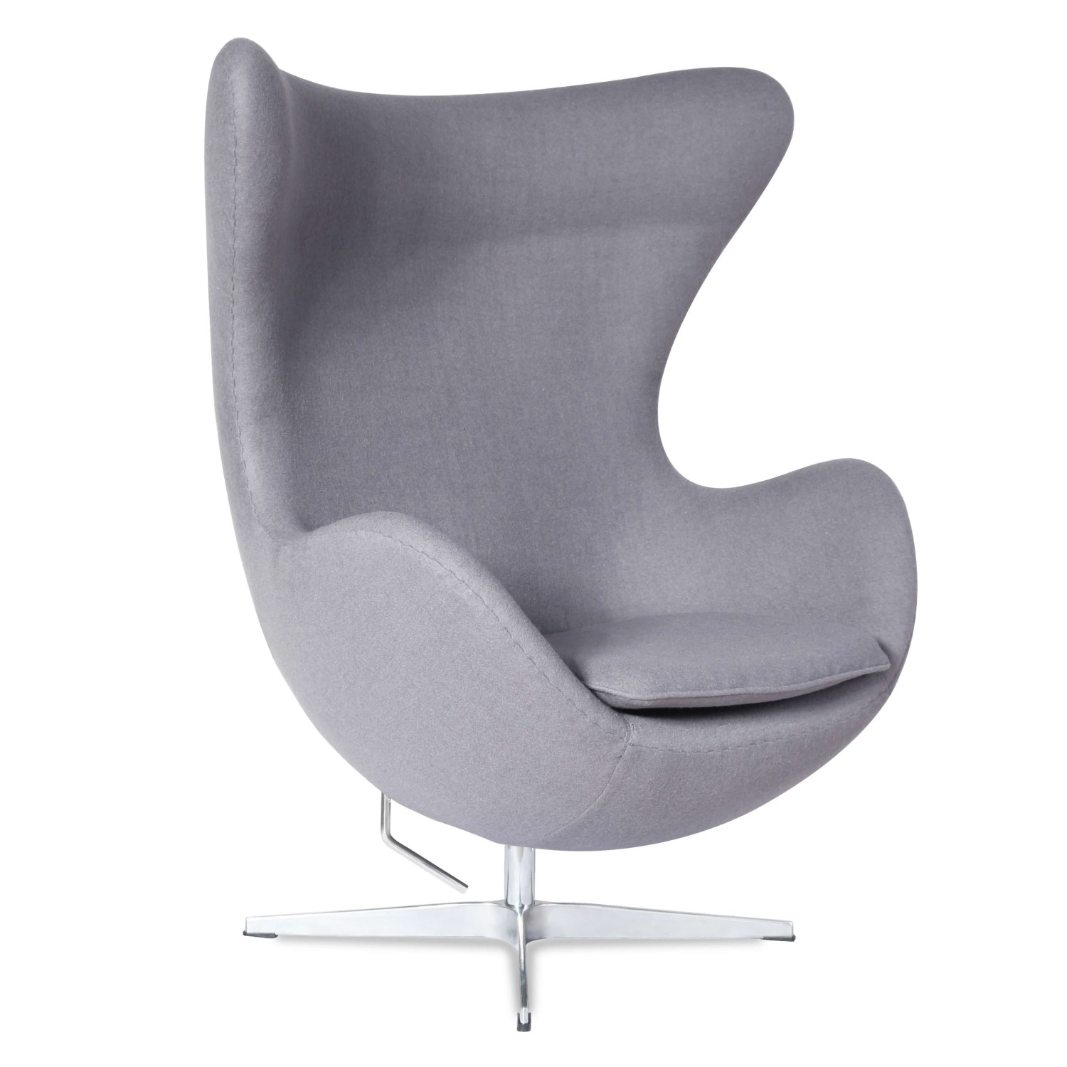 Egg Chair replica in cashmere del designer Arne Jacobsen