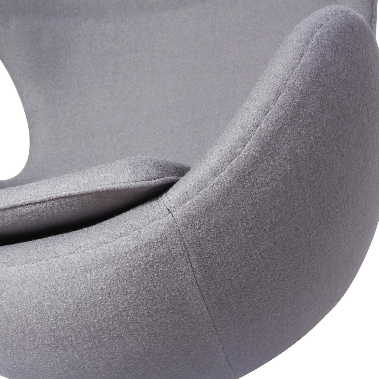 Replika židle Egg v kašmíru od designéra Arne Jacobsen