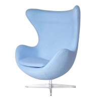 Egg Chair replica in cashmere del designer Arne Jacobsen