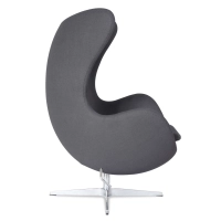 Egg Chair replica in cashmere del designer Arne Jacobsen