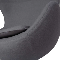 Replica Egg Chair in Cashmere from designer Arne Jacobsen