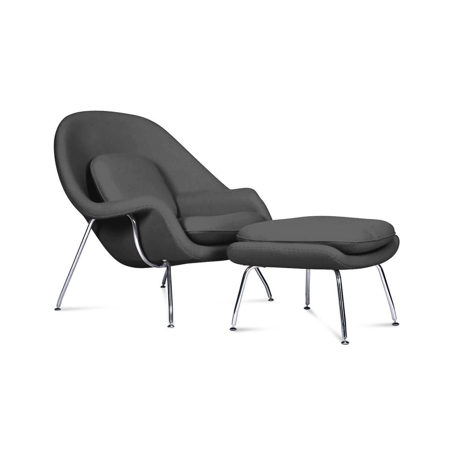 Replica della Womb Chair del designer Eero Saarinen