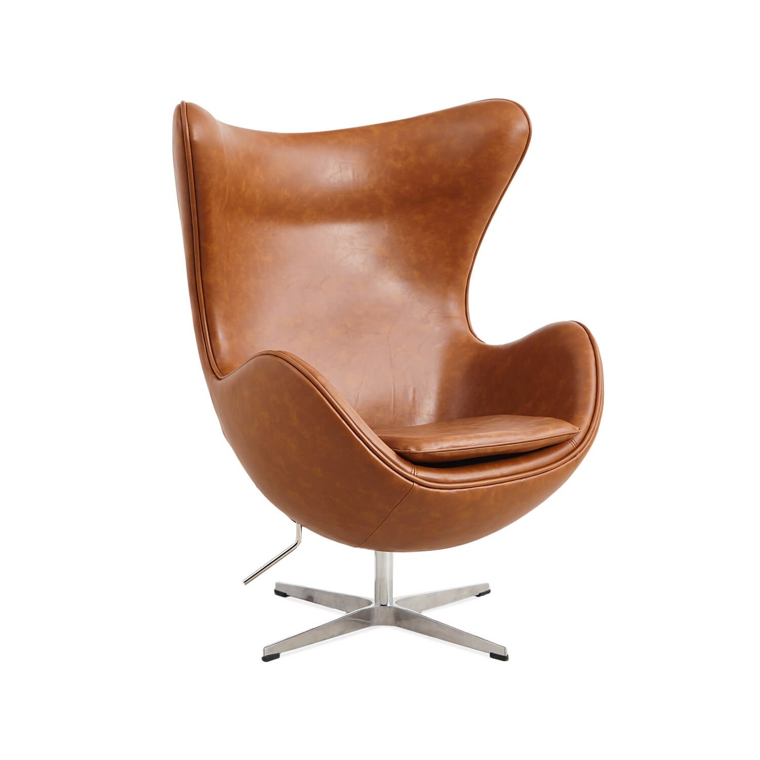 Replica Egg Chair i vintage distressed konstläder