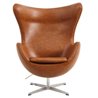 Replika Egg Chair židle z vintage zoufalé koženky