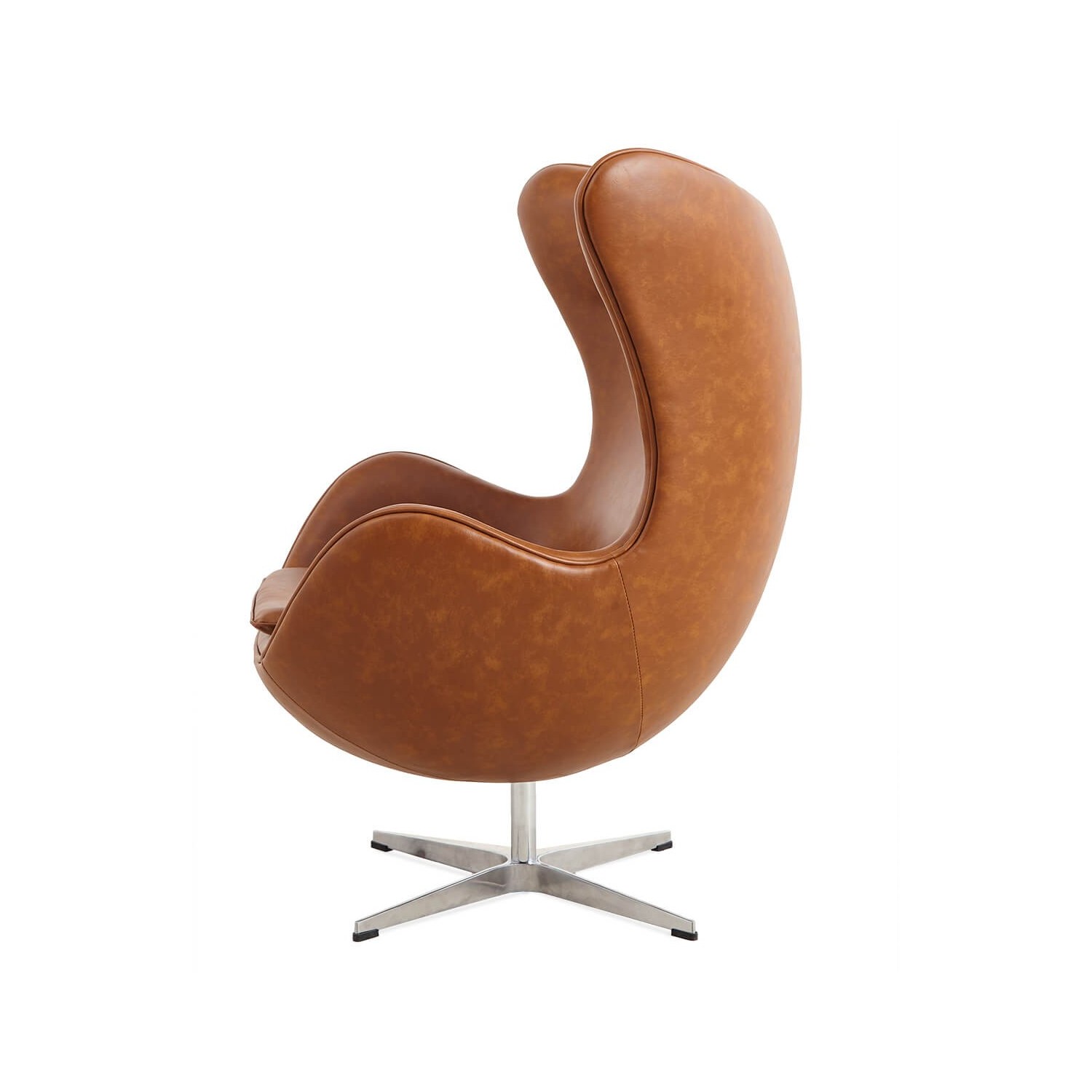 Replica Egg Chair in similpelle vintage invecchiata 